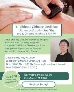 May10-Traditional Chinese Medicine Body Gua Sha & Cosmetic Gua Sha 101