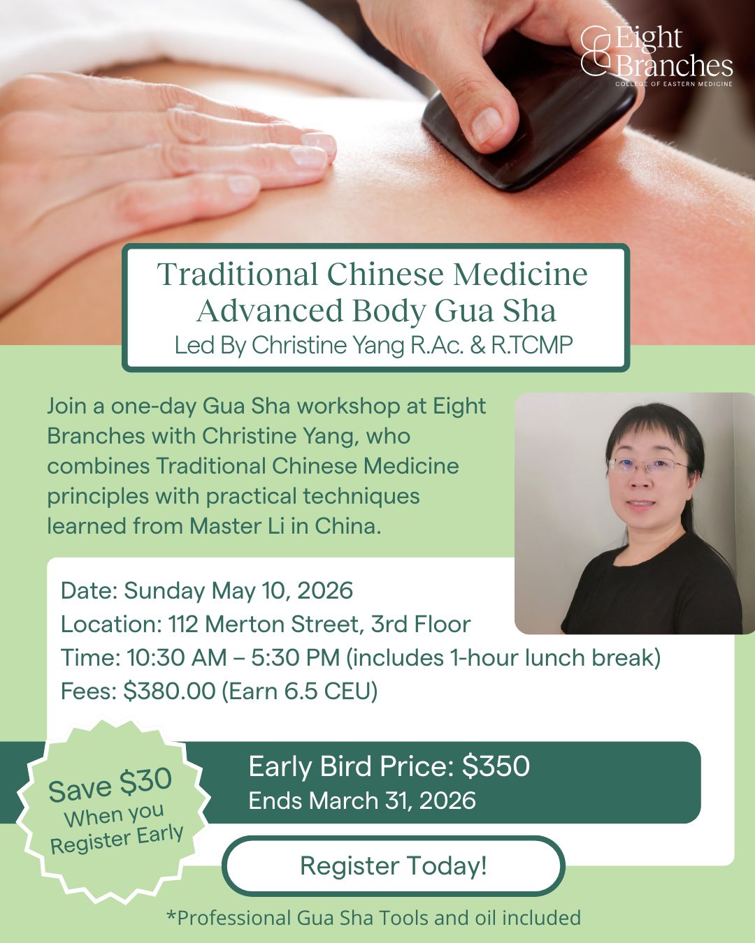 May10-Traditional Chinese Medicine Body Gua Sha & Cosmetic Gua Sha 101